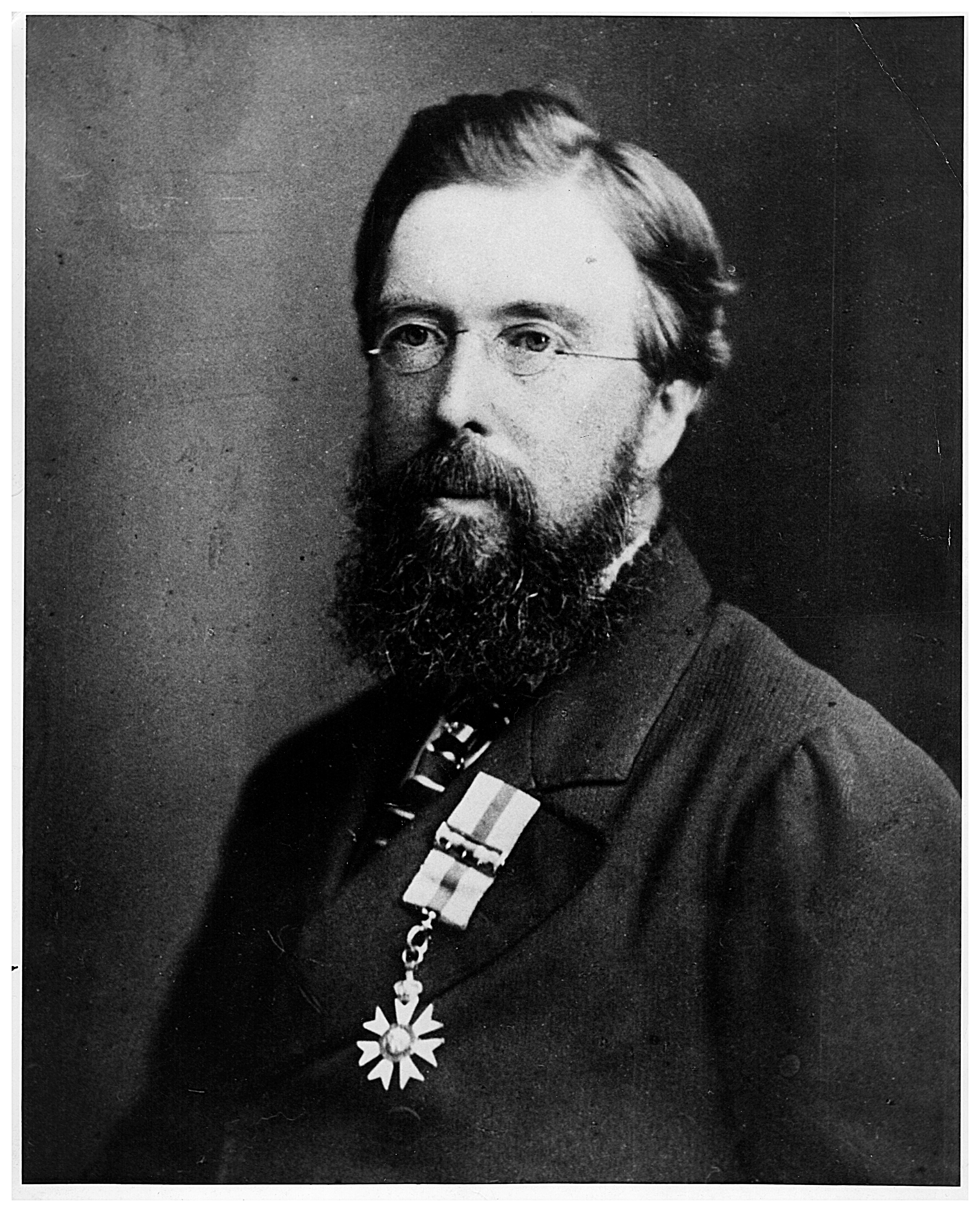 Figure 7. Charles Todd with the Order of St Michael and St George medal, 1880