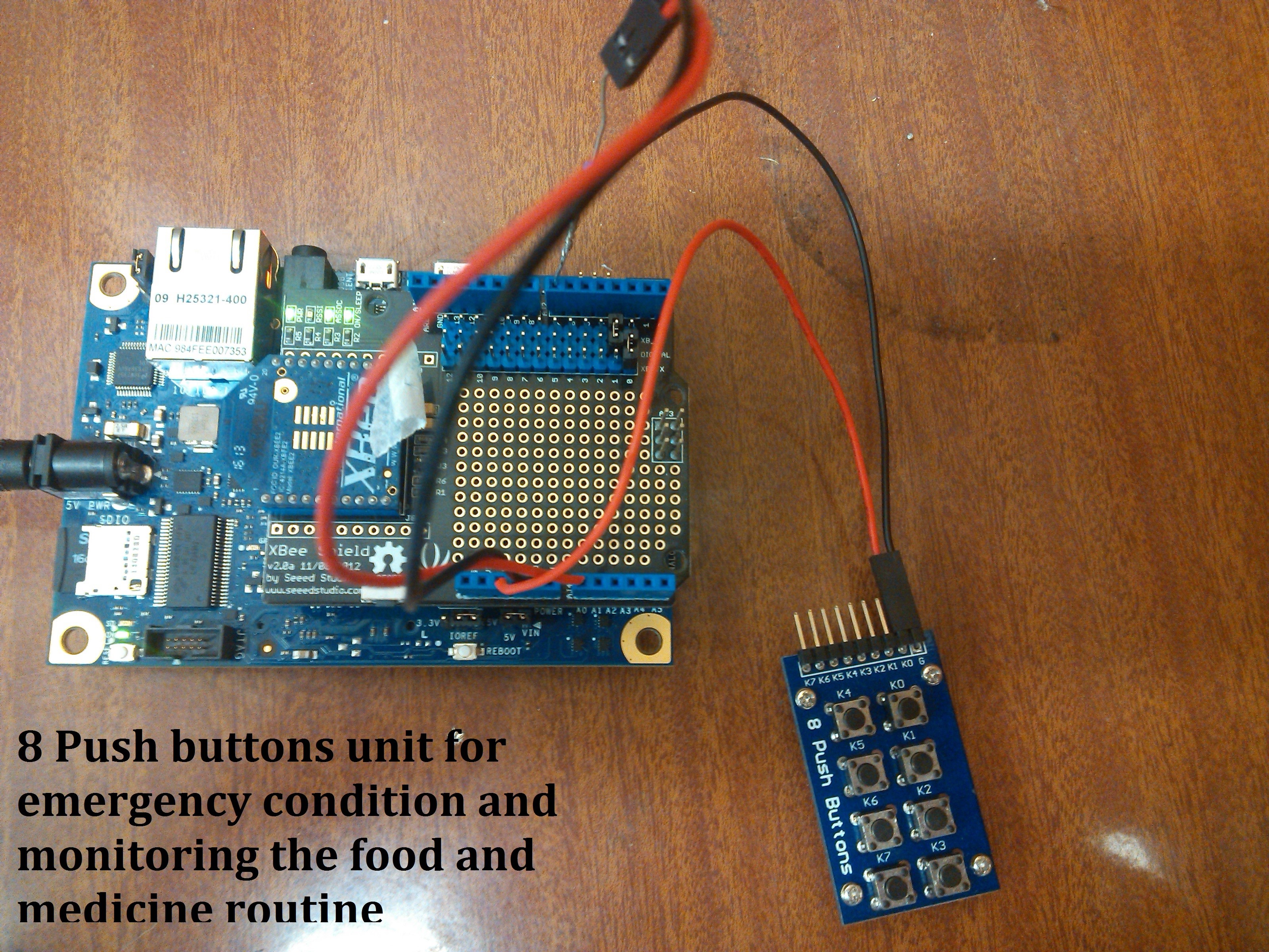 Figure 6. Wellness based manual push button based Indication (alert button) unit