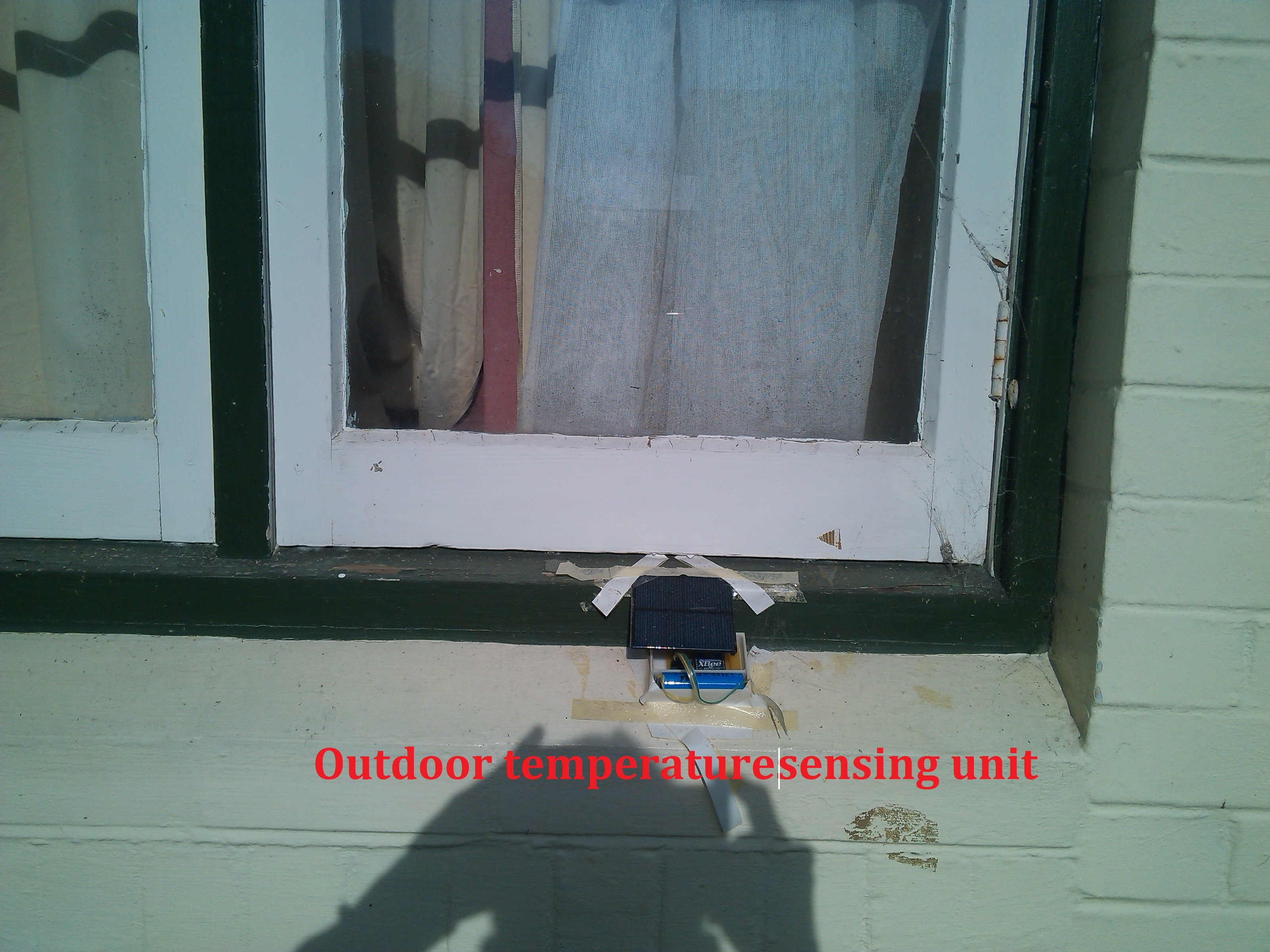Figure 7. Outdoor sensing unit for outside temperature measurement