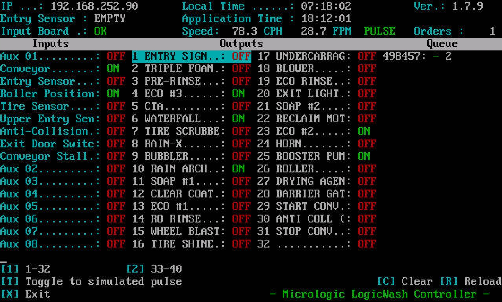 Figure 2 ? Non-authenticated Carwash control console courtesy Shodan.io (via @yinettesys)