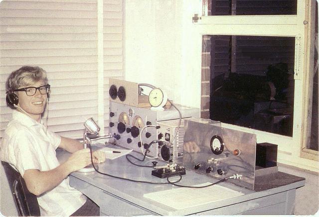  A typical "home brew" Amateur Radio station from the 1960's